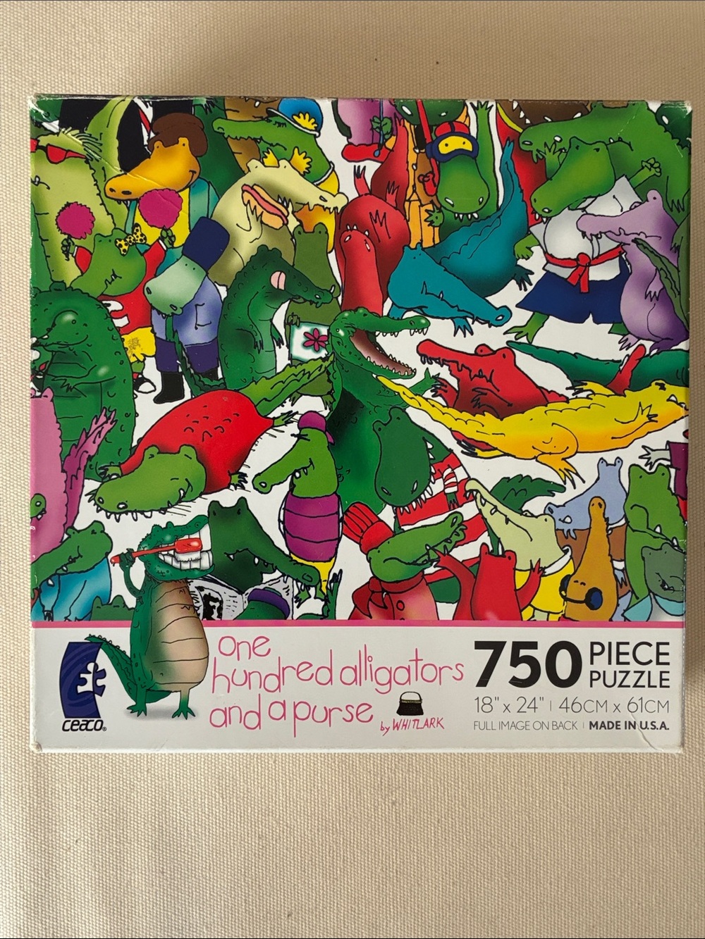 One Hundred Alligators Jigsaw Puzzle- Missing 2 Pieces